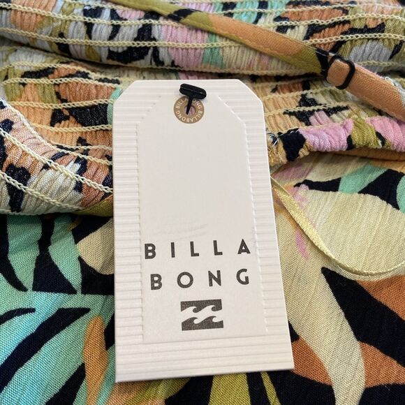 Billabong NWT True Desire Floral Cutout Maxi Dress M - Picture 6 of 8